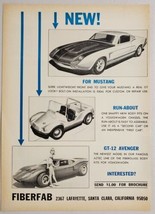 1967 Print Ad Fiberfab Kit Cars GT-12 Avenger, Run-About VW Chassis Santa Clara - $12.27