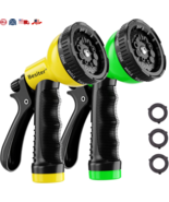 2-Pack Garden Hose Nozzle Sprayer 10 Patterns Heavy Duty Spray Nozzle & Washers - $22.52