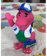 90&#39;s Vintage Barney The Purple Dinosaur PVC Piggy Bank Story Time Back 2... - $239.15 MXN