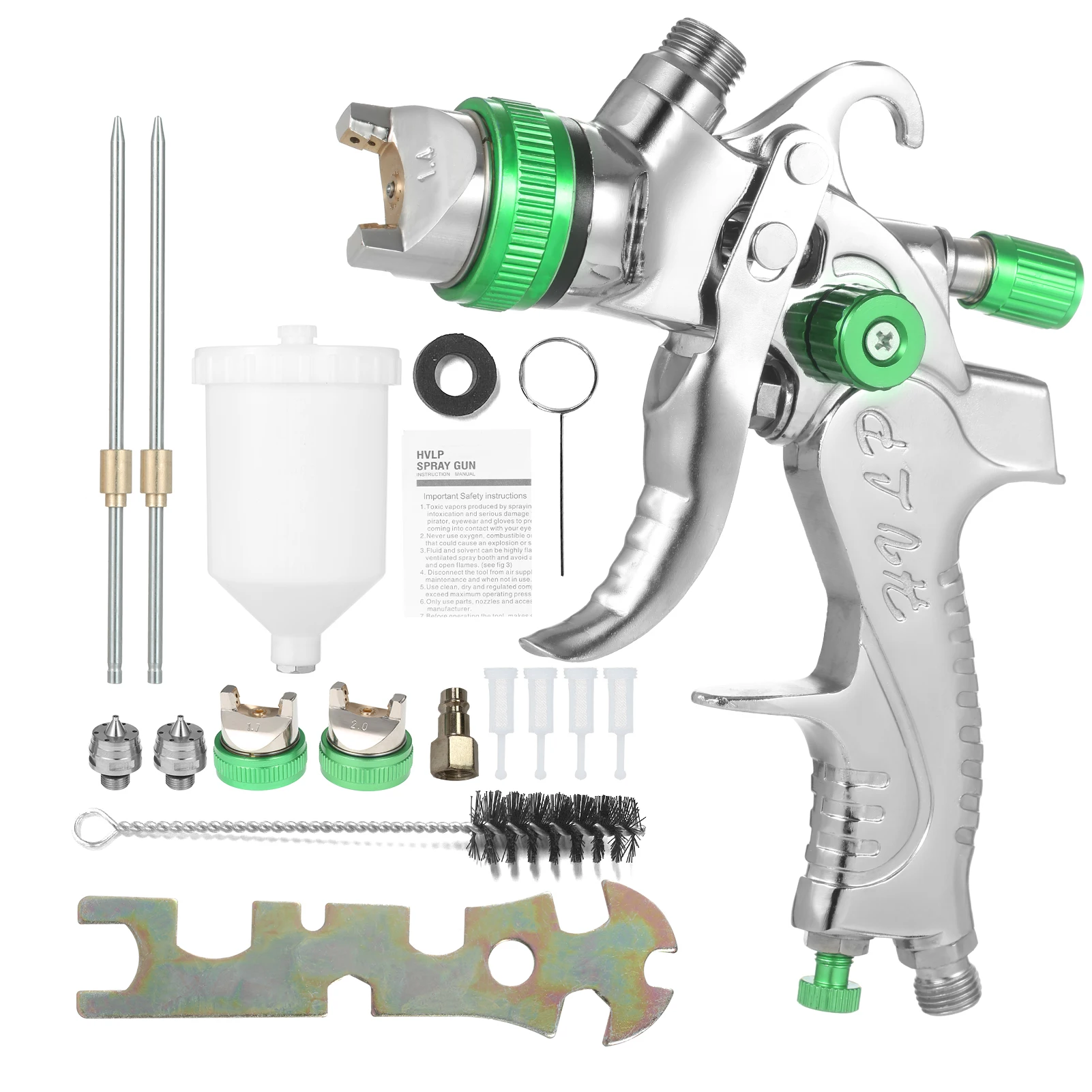 Geevorks HVLP Spray  Mini Painting  600ml 1.4/1.7/2.0mm Nozzle Size Wate... - $207.90 CAD