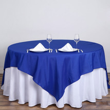 70&quot;&quot; Royal Blue Square Polyester Tablecloth Wedding Catering Dinner Linens Sale  - £9.62 GBP