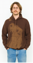 VTG 60s 70s 80s Tultex Brown Hoodie Deadstock Thermal Lined Faded Mark Sz M - $168.25
