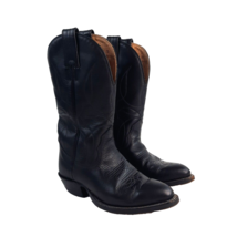 Alberta Boot Co Boots Womens Black 5 B Western Cowboy Leather Handcrafted Canada - £65.47 GBP