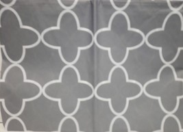 Thin Peva Vinyl Tablecloth 60&quot; Round (4-6 people) GREY &amp; WHITE DESIGN, GR - £6.99 GBP
