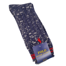 Polo Ralph Lauren Men&#39;s Marled Thick Boot Socks Navy Blue Size 10-13 - $26.00