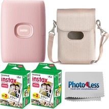 Soft Pink | 40 Exposures | Case Fujifilm Instax Mini Link 2 Smartphone Printer. - £152.49 GBP