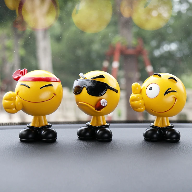 Car Decoration Creative Moving Head Doll Vehicle Pack Cute Cartoon Personality - £13.07 GBP