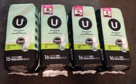 4 Pks. U by Kotex Clean &amp; Security Pantiliners Light Day Long 16 Ct.(BN9) - £14.54 GBP