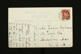 Vintage Postcard Postal History TONSBERG Cancel 1909 Norway to USA New Quay - £6.67 GBP