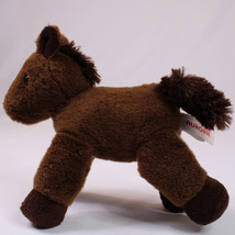 Aurora Plush Brown Pony Horse Toy With White Star On Head 7&quot; In Length V... - $9.51