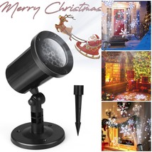 Christmas Snowflake Projector Light Led Snow Laser Lamp Xmas Gift Party Decor - £32.29 GBP