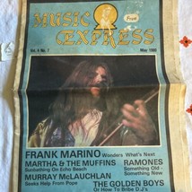 Musica Express Maggio 1980 Frank Marino Ramones Martha &amp; Muffin Golden Boys - $503.78 MXN