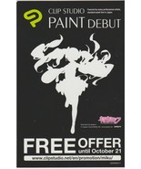 Hatsune Miku Expo 2014 Post Card Los Angeles Clip Studio Paint Debut Pro... - $29.99