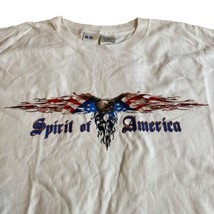 White  Spirit Of America Eagle White 3XL Shirt Patriotic Eagle USA Flag Wings - $13.97