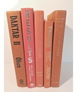 Lot of 5, Orange Tone Hardcover Book Decor Library Staging Event Photo P... - $12.58