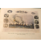 Our Navy in Action 16&quot; x 20&quot; print FROM THE FIRST VOLLEY... (circa 1960s) - £11.83 GBP
