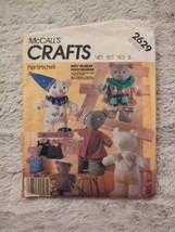 2629 McCalls SEWING Pattern Home Decor Stuffed Bear Doll Dress McBear Hat OOP - £6.72 GBP