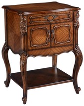 Side Table Louis XV Rococo Hand Carved Mahogany Naturally Bookmatched Wood - $1,479.00