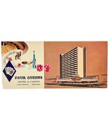 Vintage 1969 Old Las Vegas Casino Postcard Four Queens Fremont St. Archi... - $20.50 CAD