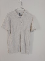 Helix Men&#39;s Polo Heathered Gray L Short Sleeve Golf Stretch Cotton Chest... - $277.88 MXN