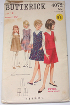 Vintage Butterick Girl’s Jumper Size 12 #4072   - $5.99