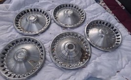 1972-73 Hub caps 15 inch set of 5 Hubs PLYMOUTH DIVISION - £67.25 GBP