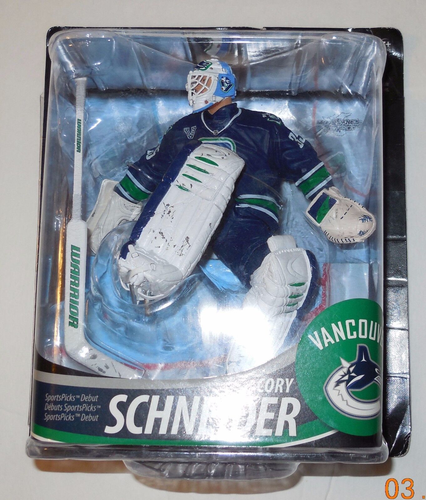 Primary image for Mcfarlane NHL Series 33 Cory schneider 3rd Jersey CL Variant Action Figure VHTF