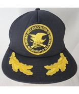 Vintage NRA Snapback Trucker Hat Black Scramble Eggs USA Made 80s Patch - $16.71 CAD