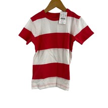 Crewcuts Red Rugby Stripe Tee Size XS New Flawed - $18.30