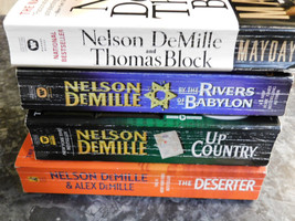 Nelson DeMille lot of 4 Suspense paperbacks - $7.99