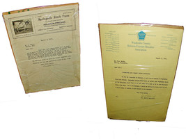 2 1921 HOLSTEIN FRIESIAN BREEDERS ASSOCIATION Correspondence Billheads B... - £15.68 GBP