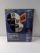 Avery Removable White CD DVD Labels 50 Disc Labels 100 Spine 5931 Laser ... - $11.30