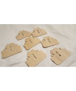 7 pieces 4&quot; x 3 1/2 &quot; Unfinished Wooden Crafts - $109.66 MXN