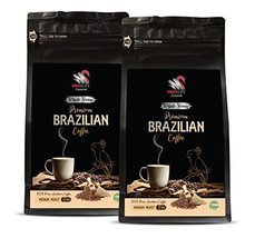 Premium Brazilian Coffee Beans - Premium Brazilian Whole B EAN S Coffee, Medium Ro - £22.06 GBP