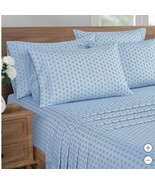 South Point Home Fashions Sheet Set Blue 6-Piece Prairie Floral Fade Res... - €42,95 EUR+