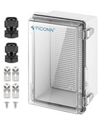 TICONN 10.2 x 6.3 x 3.9&quot; Waterproof Electrical Junction Box IP67 Clear C... - €25,92 EUR