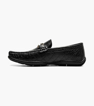 Stacy Adams Embrey Moc Toe Bit Slip-On Dress Shoes Black 25703-001 image 5