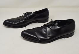 Ferragamo Salvatore Mens Oxford Dress Lace Up Shoes Black Leather 12 US - £237.11 GBP