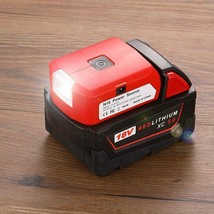 Battery Adapter for Milwaukee 18v Battery USB Charger &amp; 12v DC Port &amp;, T... - £28.15 GBP
