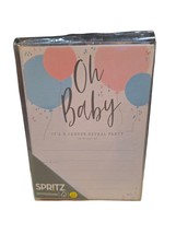 Spritz OH BABY Gender Reveal Party Invitations 2 Packs of 20 NEW See Description - £12.49 GBP