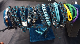 Bracelets - Friendship Bracelets of Leather, Parachute Cord and Waxed Th... - $25.00