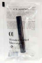 Clarins 01 BLACK Wonder Perfect Mascara 4D Volume Length Curl Eyes .1 oz... - $12.99
