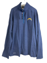 Nike Men&#39;s Los Angeles Chargers Quarter Zip Pullover Jacket,Heather Blue... - £38.75 GBP