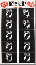 POW-MIA 50 Count Sticker Pack - $6.30