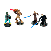 Star Wars Attacktix 4 Figure Lot Wookiee Commando, Greedo, Obi-Wan, Dart... - $10.36