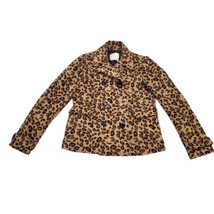 Anthropologie Pins &amp; Needles Double Breasted Women’s XS Leopard Print Pe... - $25.94