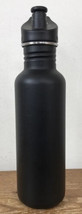 Klean Kanteen Black Stainless Steel 18oz Classic Water Bottle Sport Cap ... - £15.00 GBP