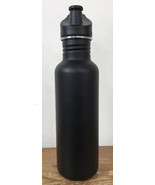 Klean Kanteen Black Stainless Steel 18oz Classic Water Bottle Sport Cap ... - £15.09 GBP