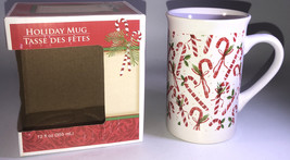 Candycane Coffee Coco Tea 12oz Cup/Mug In Gift Giving Box-NEW-SHIPS Same Bus Day - £10.32 GBP