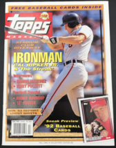 Vintage Fall 1991 Topps Magazine #8 Cal Ripken Jr Rob Diddle - £7.44 GBP